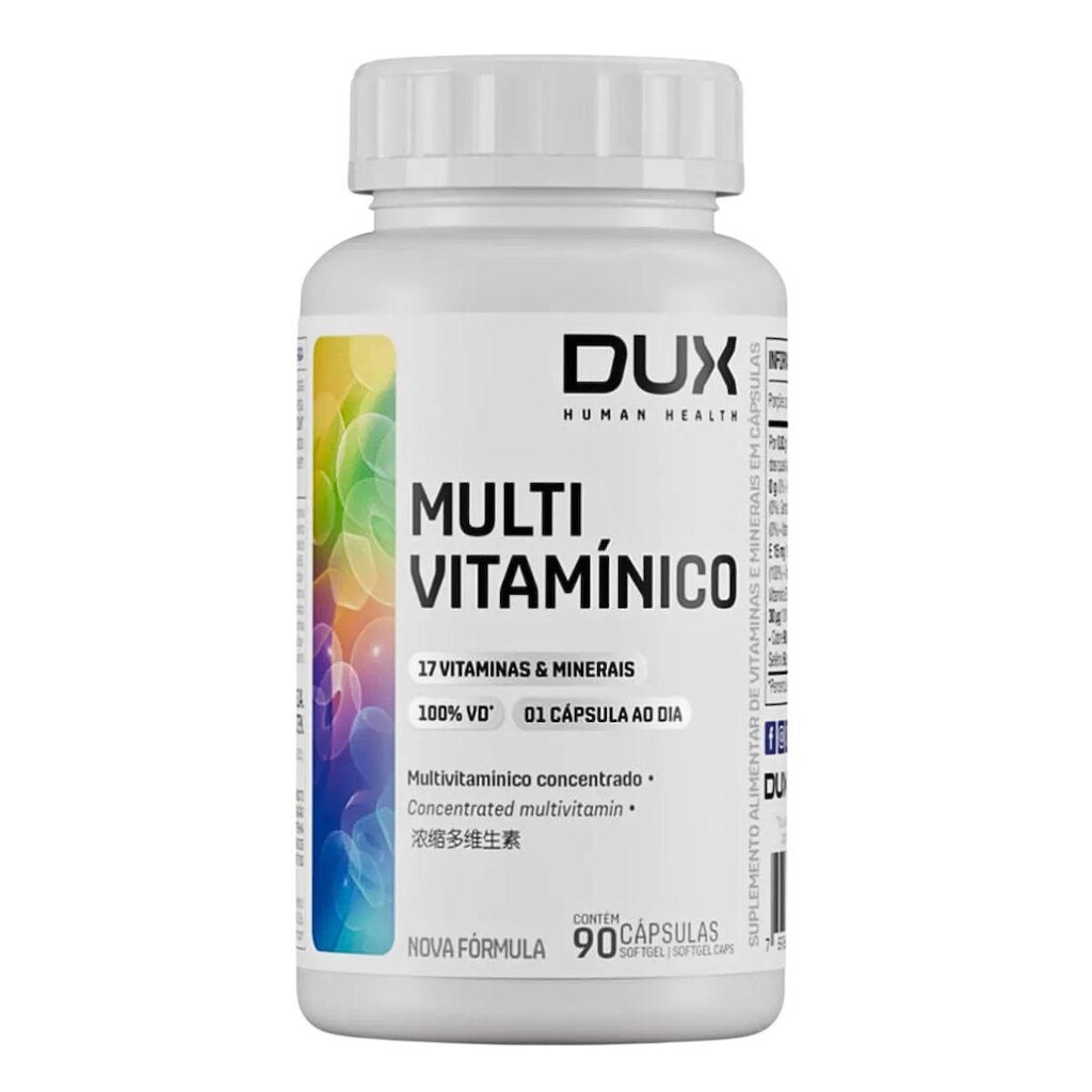 Multivitaminico Dux Nutrition 90 Capsulas Minerais Vitaminas