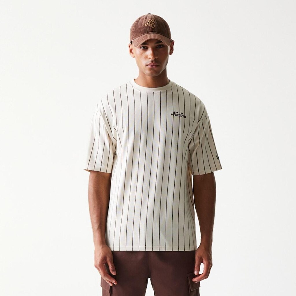 NE NEW ERA PINSTRIPE OS TEE NEWERA LTCCHS