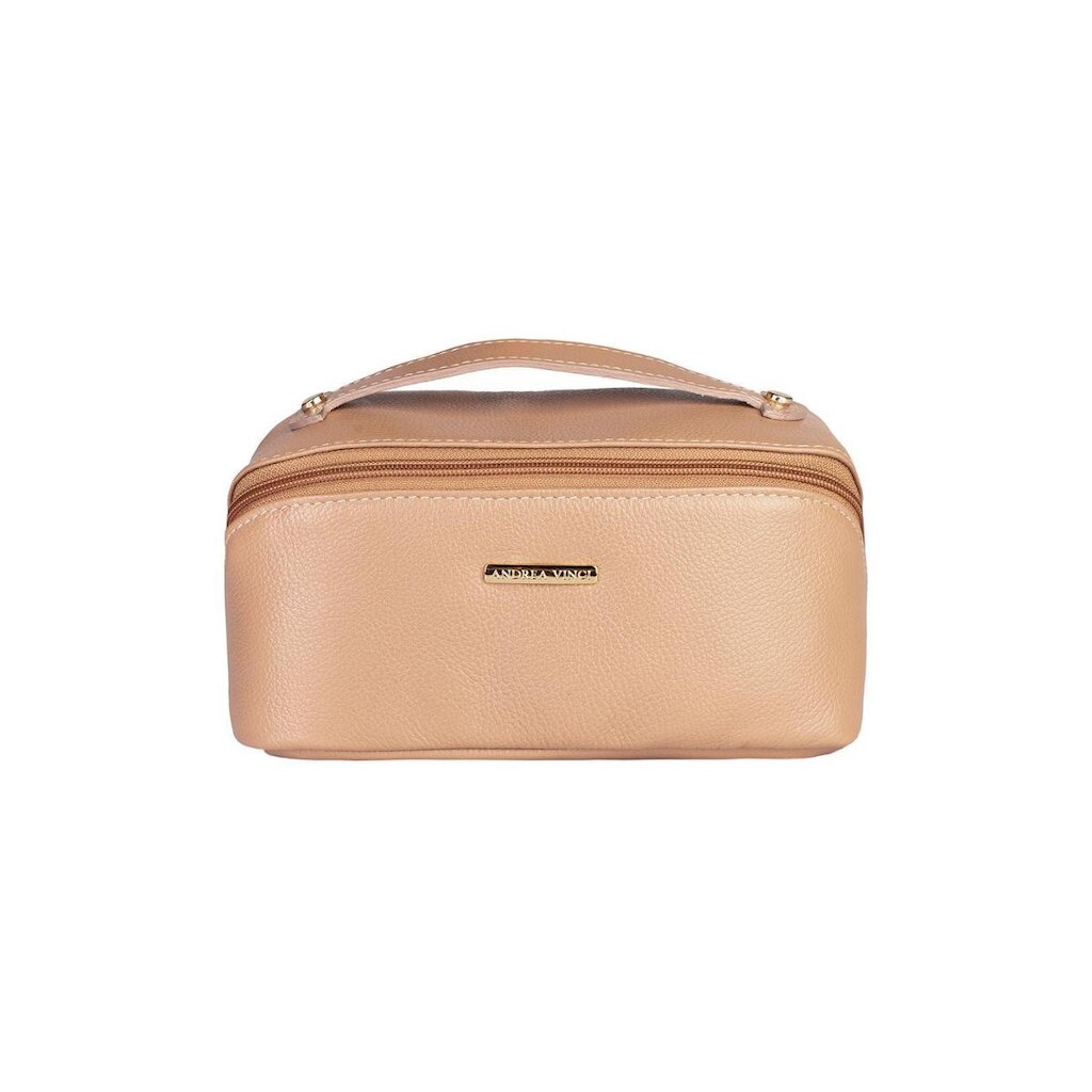 Necessaire Andrea Vinci de Couro liso Athena Feminina