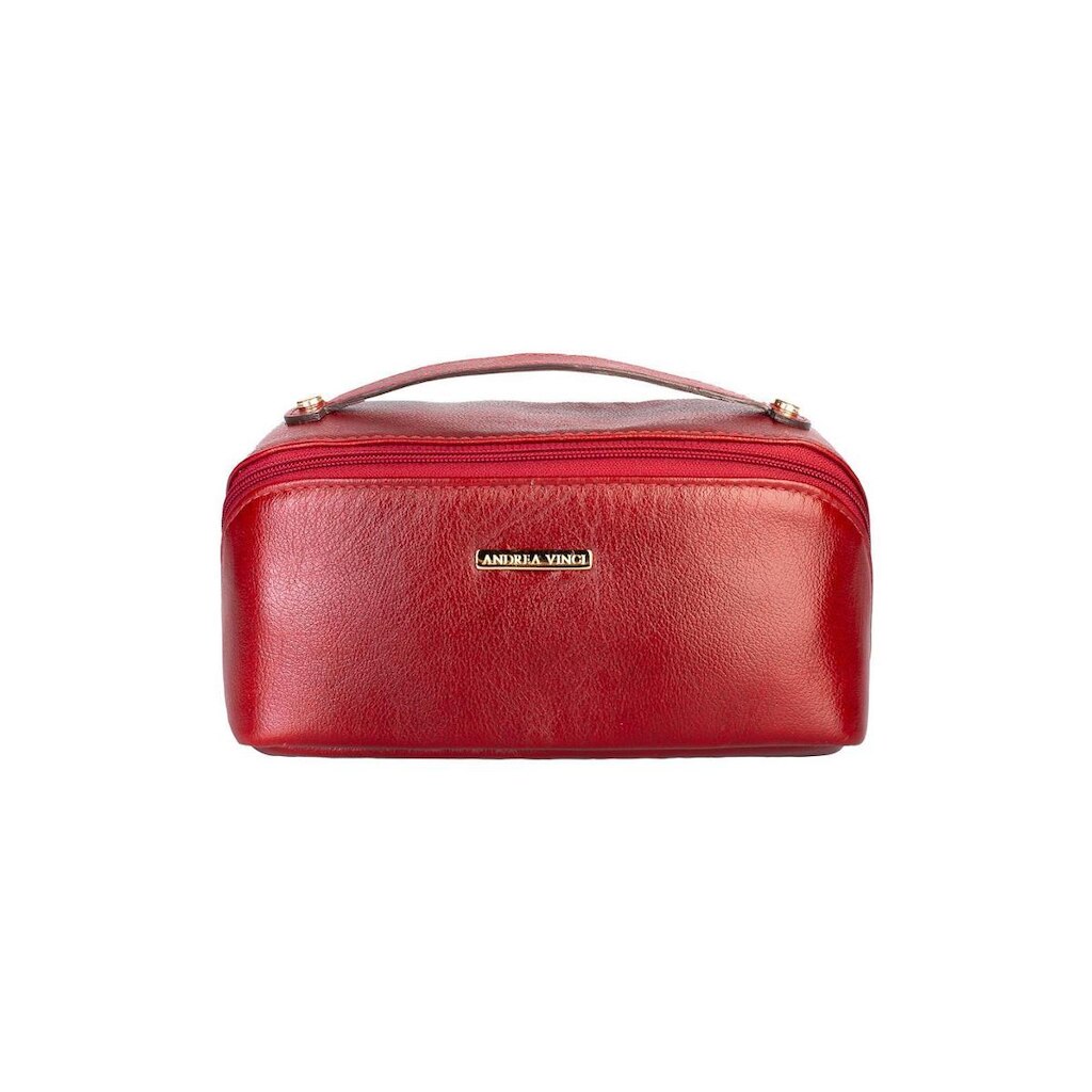Necessaire Andrea Vinci de Couro liso Athena Feminina