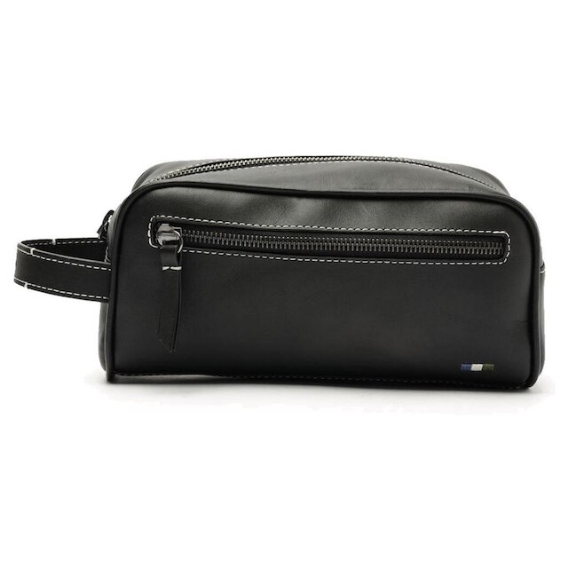 Necessaire Bolsa Masculina Reserva Parma Couro Preta