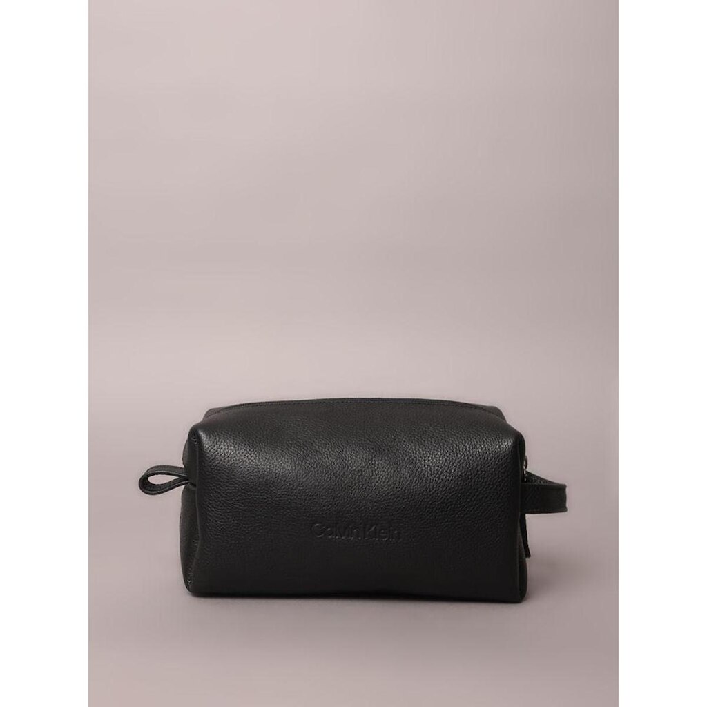 Necessaire Calvin Klein Couro - Preto