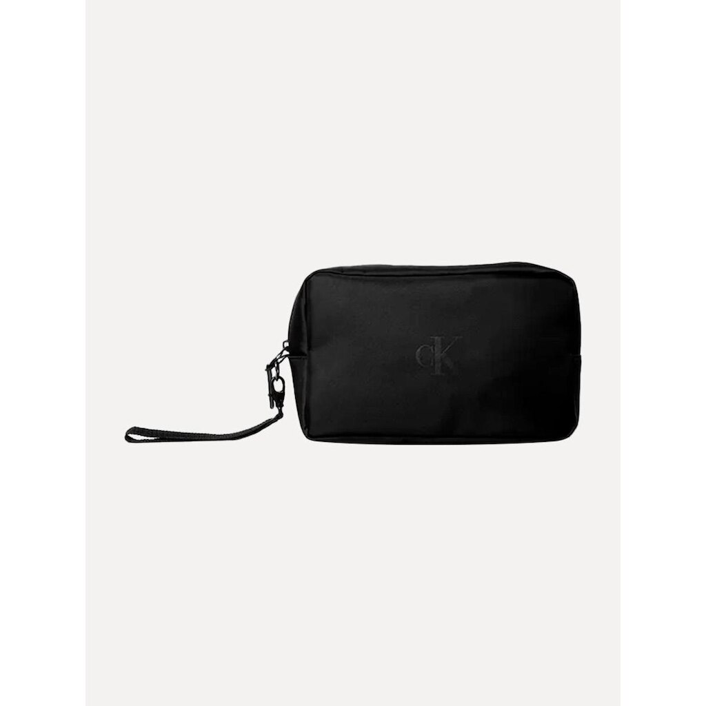 Necessaire Calvin Klein Jeans Nylon Dark CK Logo Preta CM6OC86NE063 0987