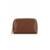 Necessaire de couro liso Duda 12x17x6cm - Marrom Claro