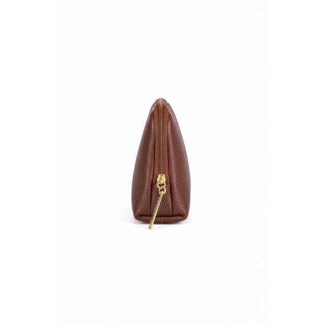 Necessaire de couro liso Duda 12x17x6cm