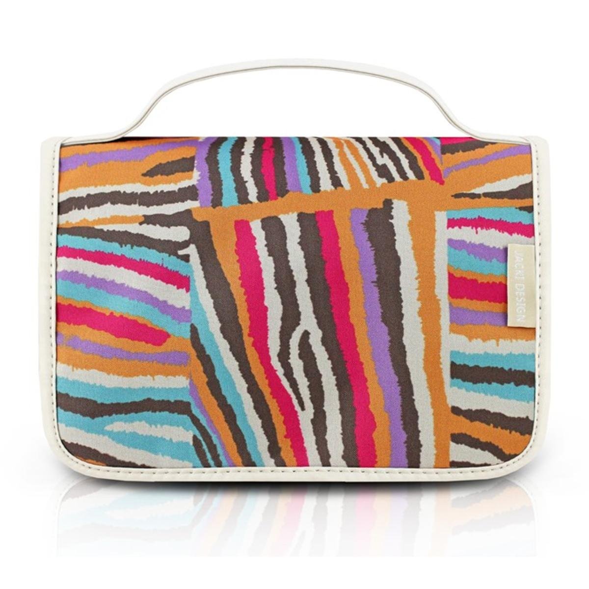 Necessaire de Viagem Jacki Design Nylon - Bege Menor preço em Necessaire de Viagem Jacki Design Nylon - Bege