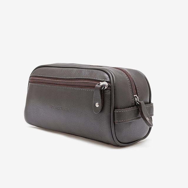 Necessaire Em Couro Café