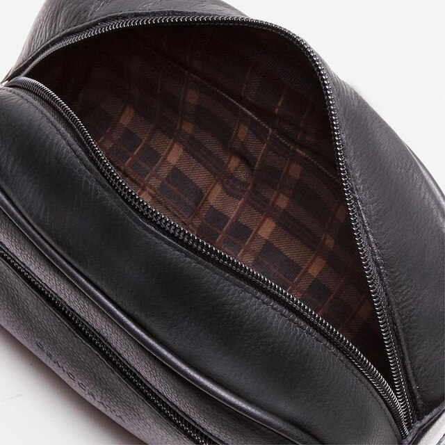Necessaire Em Couro Preto