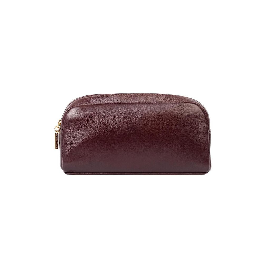 Necessaire grande de couro liso Adriana