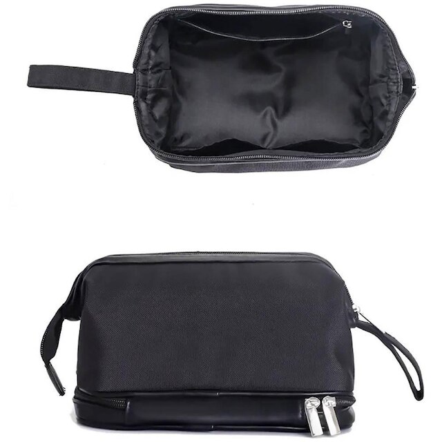 Necessaire Masculina com Dois Bolsos com Alça