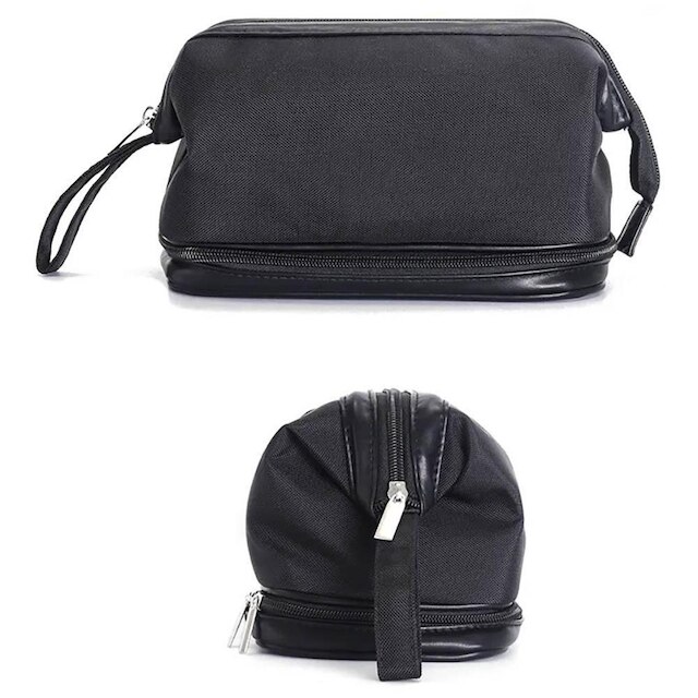 Necessaire Masculina com Dois Bolsos com Alça