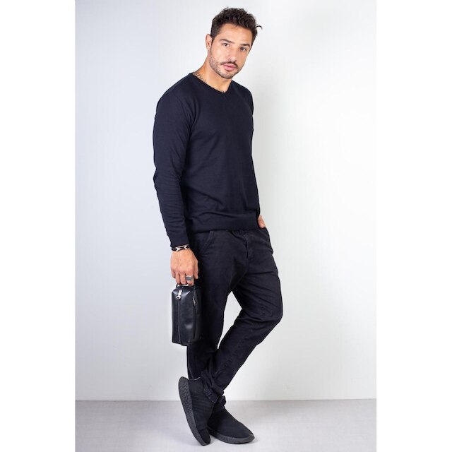Necessaire masculina em couro italiano Daily 10x20x8cm