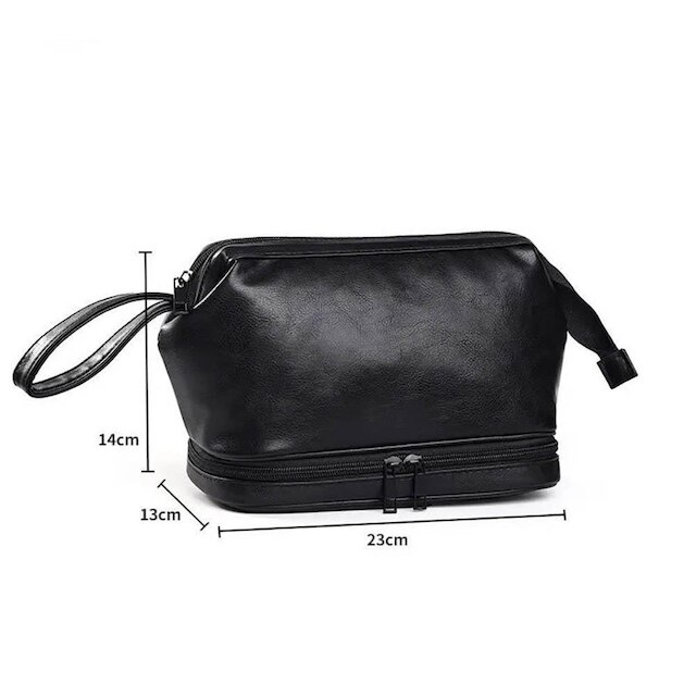Necessaire Masculina Reforçada com Dois Bolsos