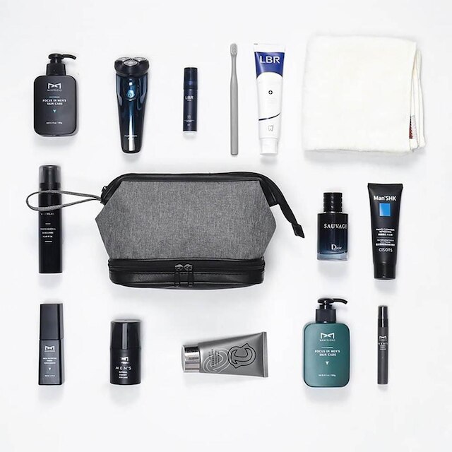 Necessaire Masculina Reforçada com Dois Bolsos