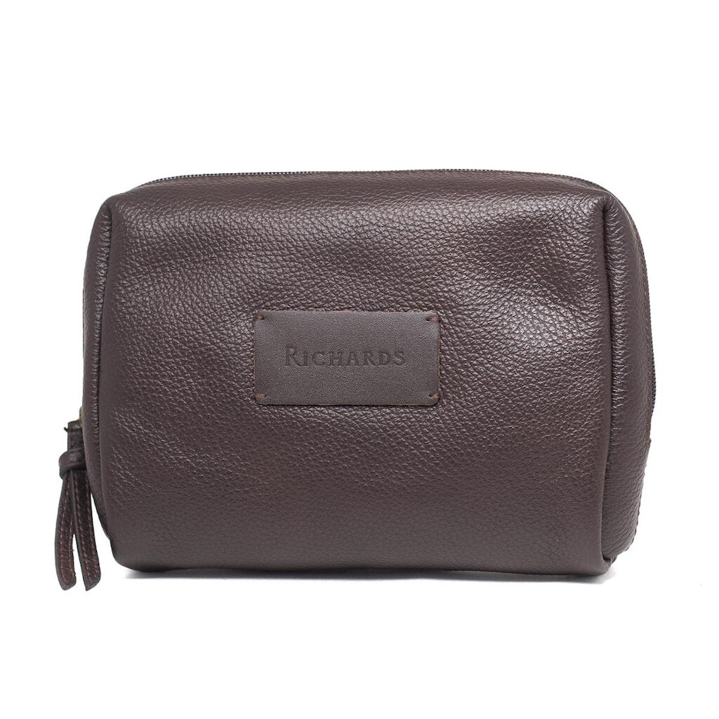 Necessaire Masculina Richards RCH Samir Couro Para Viagem Organizador 63RZZ53164