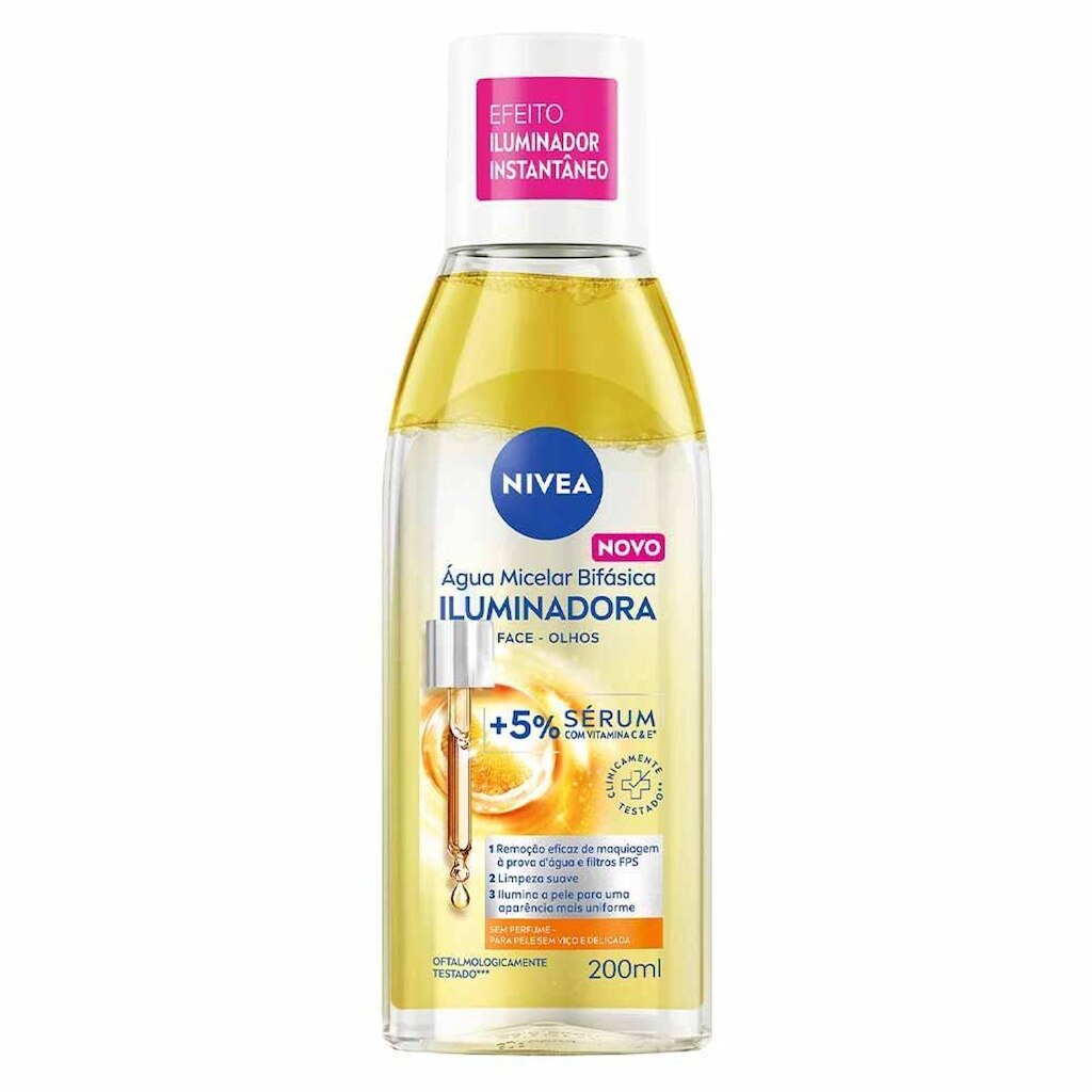 NIVEA Água Micelar Bifásica Iluminadora 200ml