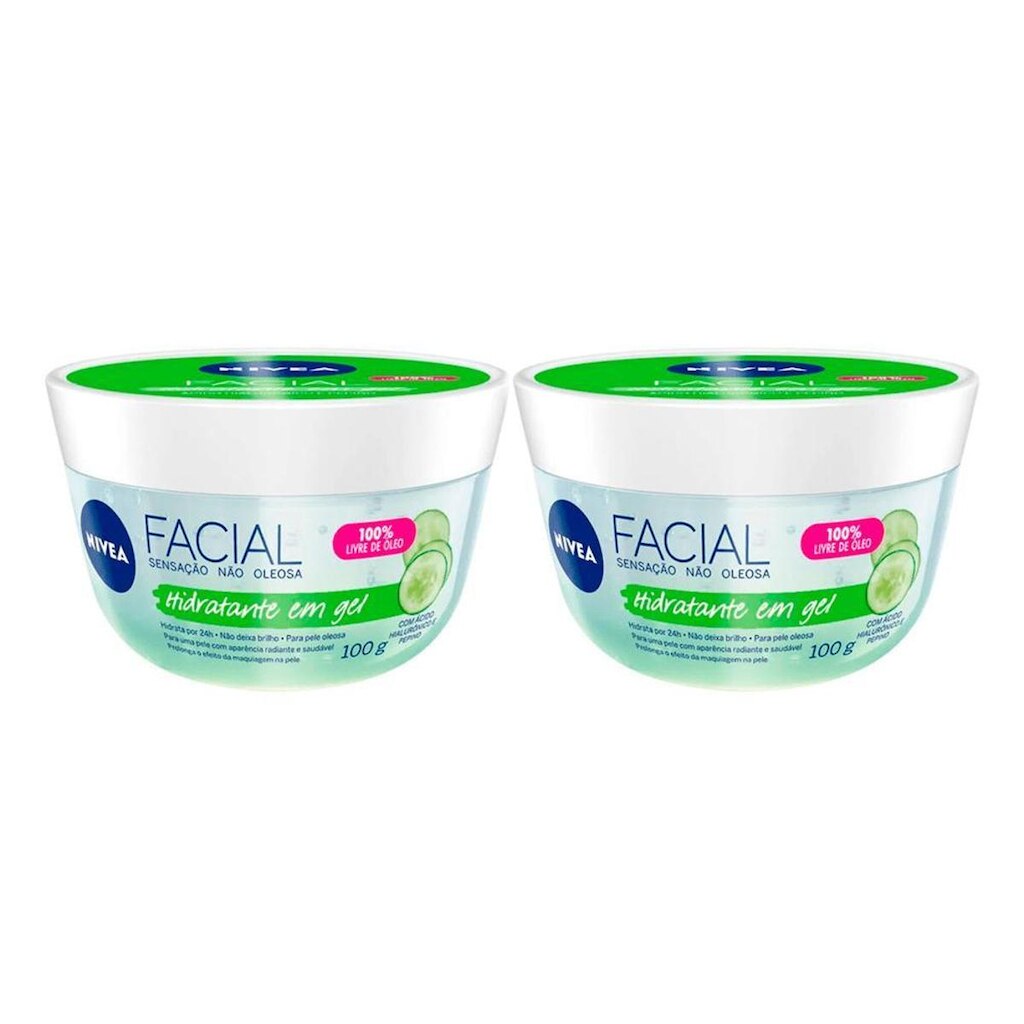 Nivea Kit com 2 Unidades – Hidratante Facial Gel Fresh 100g Kit