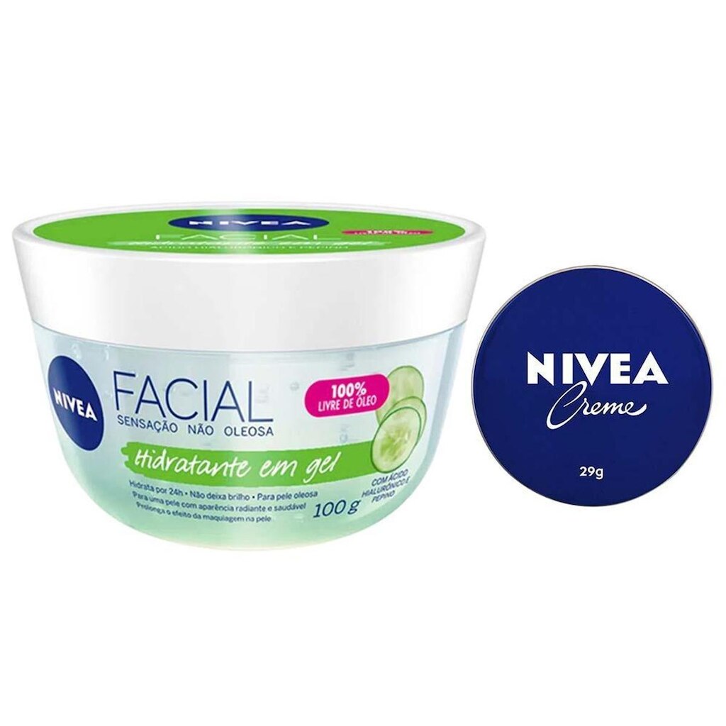 Nivea Kit – Hidratante Facial Gel Fresh 100g + Creme Hidratante Lata 29g Kit