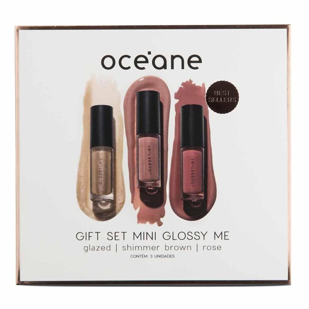 Océane Edition Glossy Me Kit - Mini Gloss Me Shimmer Brown + Mini Gloss Glazed + Mini Gloss Rose Kit
