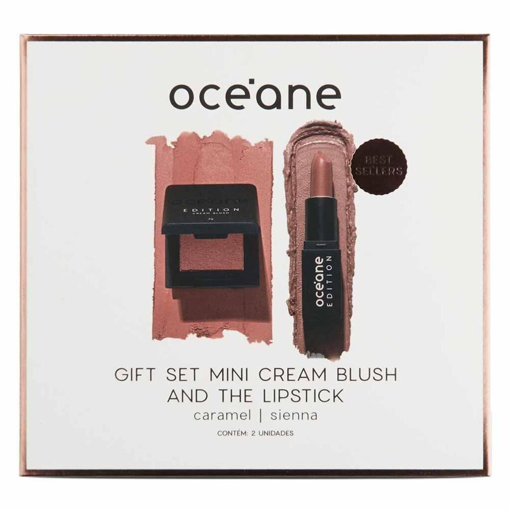 Océane Edition Kit - Blush Cremoso Caramel + Mini Batom Sienna Kit