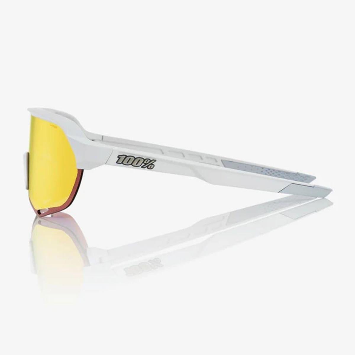 Óculos Ciclismo 100% S2 Soft Tact Off White Hiper Red Multilayer
