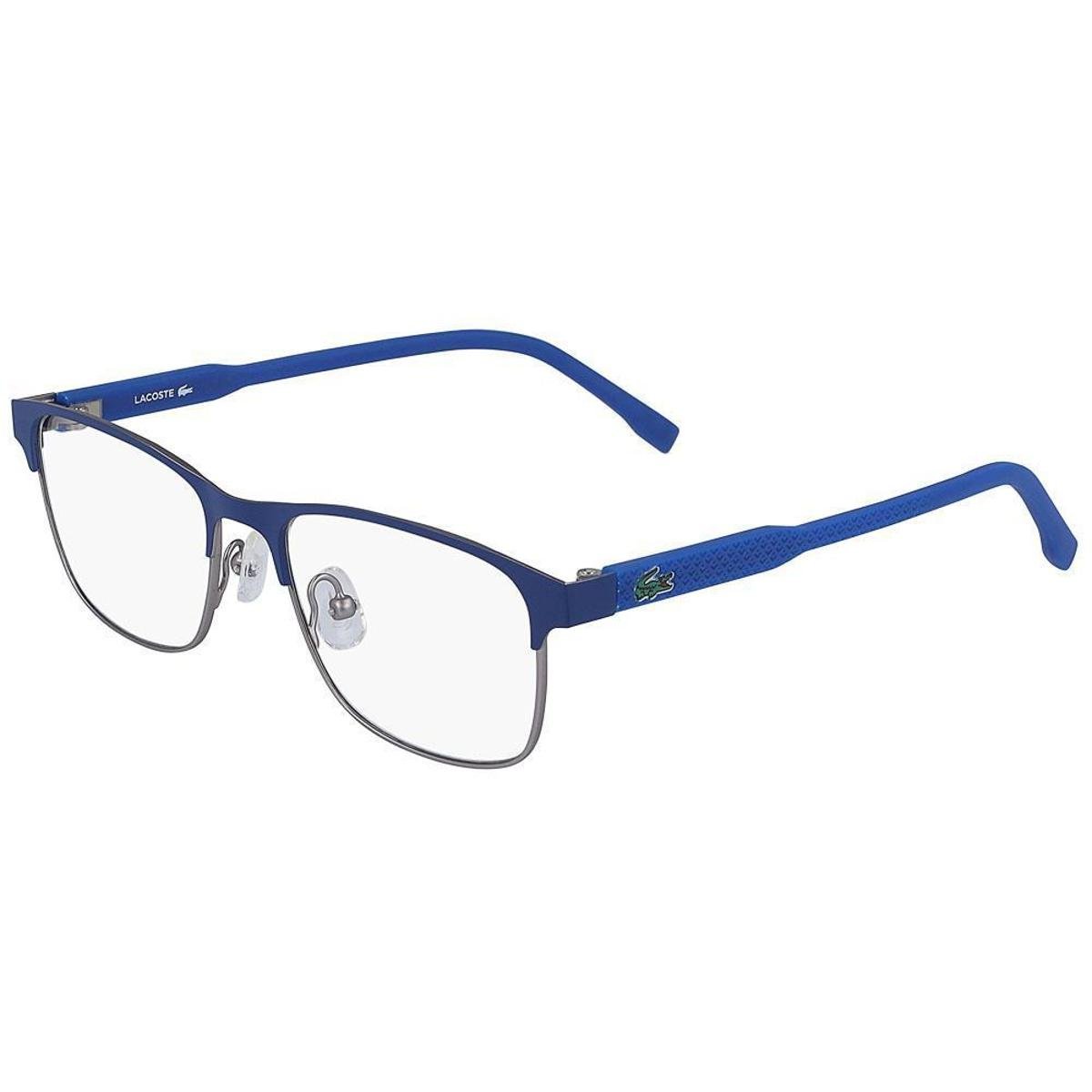 Óculos de Grau Lacoste L3107 424/49 - Azul - Infantil - Azul Menor preço em Óculos de Grau Lacoste L3107 424/49 - Azul - Infantil - Azul