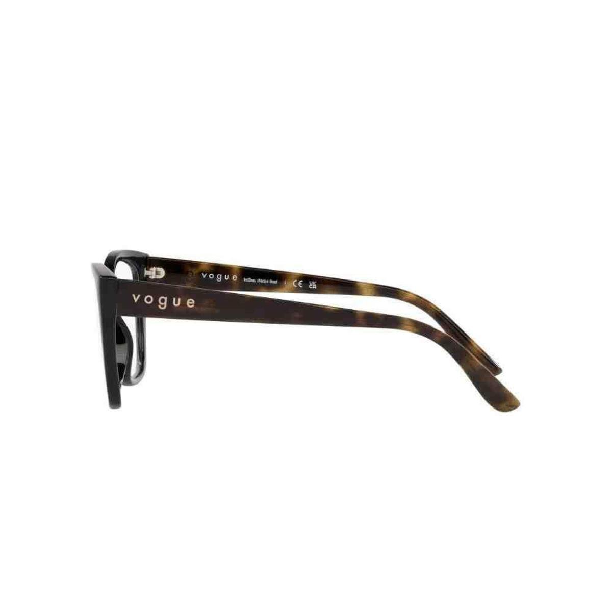 Óculos de Grau Preto Feminino Vogue 0VO5416L 3012 55 - Preto Menor preço em Óculos de Grau Preto Feminino Vogue 0VO5416L 3012 55 - Preto