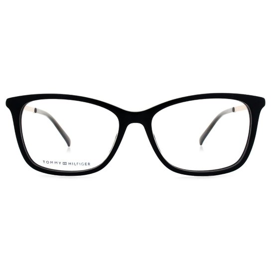 Óculos de Grau Tommy Hilfiger TH Feminino - Preto
