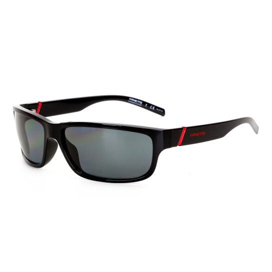 Óculos de Sol Arnette Com Lente Plástico Masculino - 0AN4271 - Preto+Vermelho