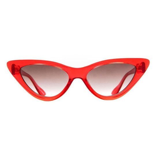 Óculos de Sol Evoke Catfish T01/54 Feminino - Vermelho