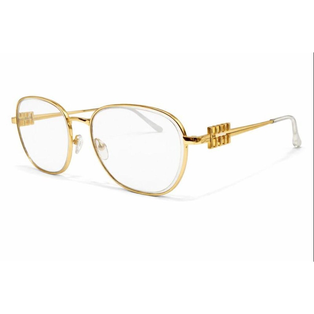 Óculos de Sol Feminino Luxo Armação Metal Detalhe Miumiu