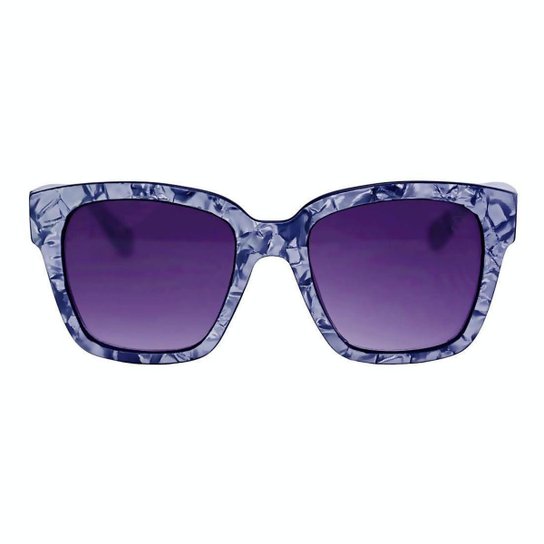 Óculos De Sol Feminino Quadrado Oversized Gateado Retro Acetato Mackage - Condessa