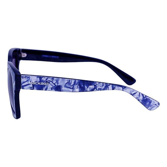 Óculos De Sol Feminino Quadrado Oversized Gateado Retro Acetato Mackage - Condessa