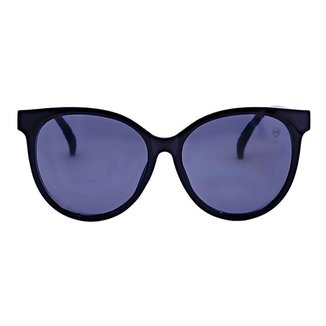 Óculos de Sol Feminino Redondo Gateado Acetato/Metal Mackage - Seraphina