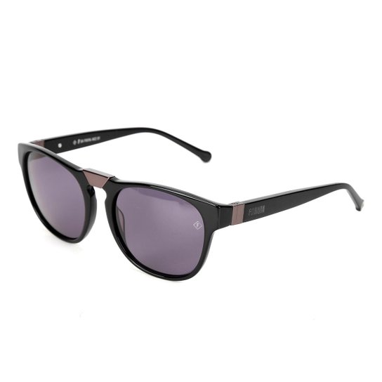 Óculos de Sol Forum F0016A0201 Metalizado Feminino - Preto
