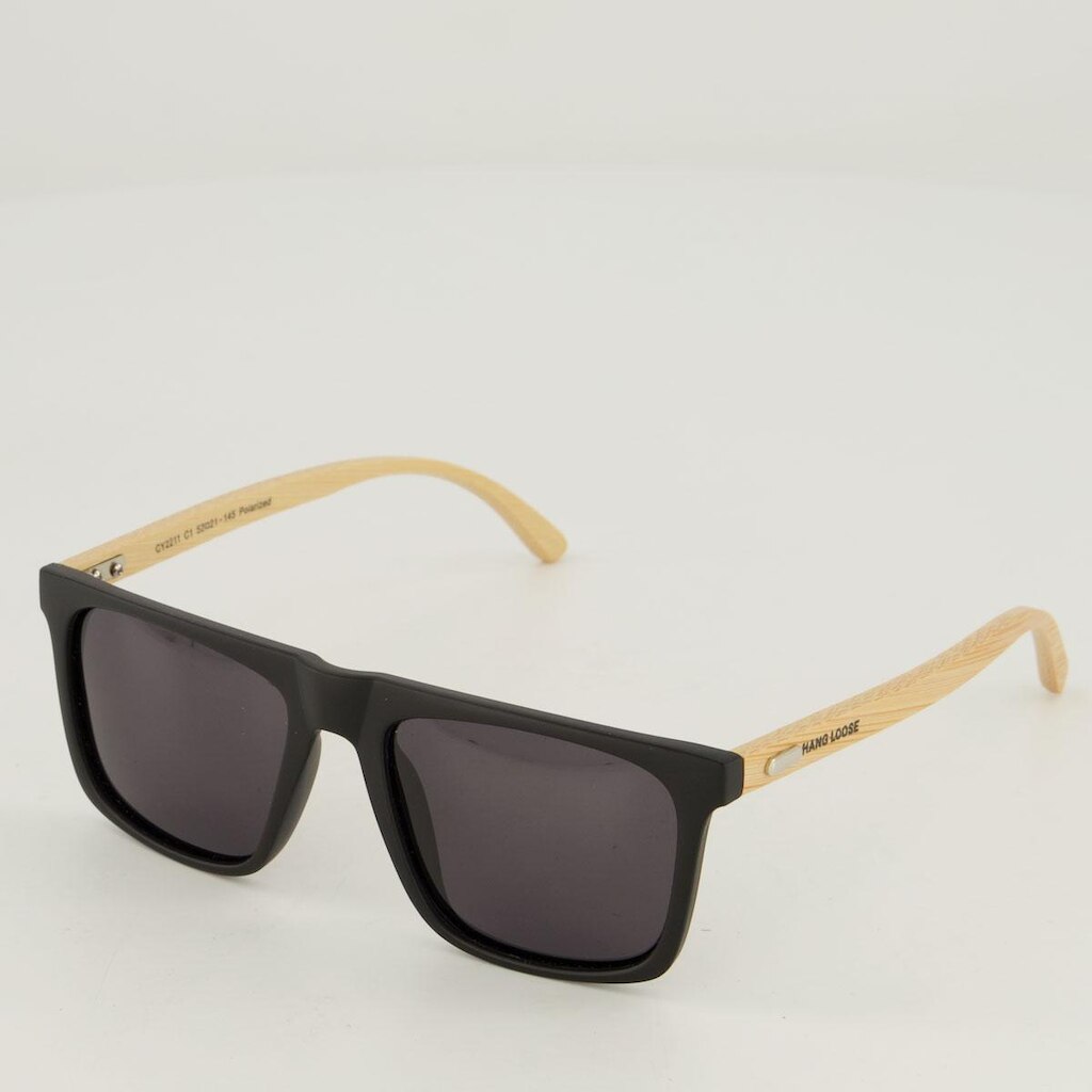Óculos de Sol Hang Loose Square Polarizado UV Preto