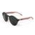 Óculos De Sol Hupi Kona Coral Lente Feminino - Preto+Salmão