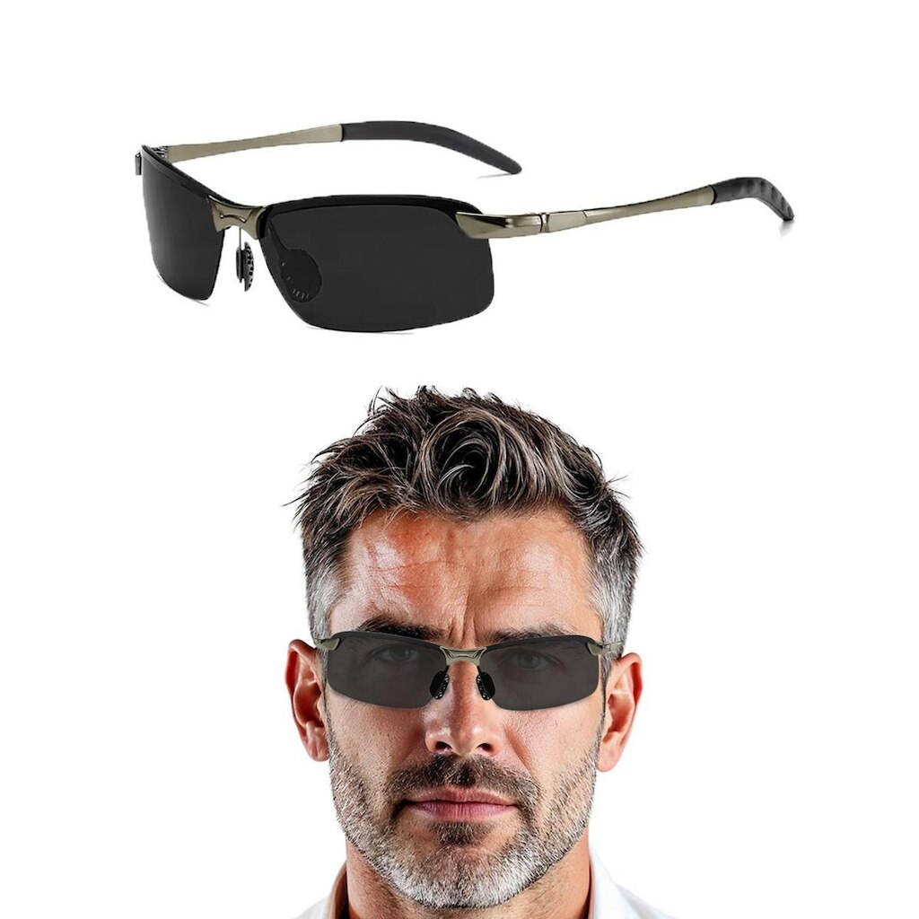Oculos De Sol Masculino Proteção UV Polarizado Esportivo