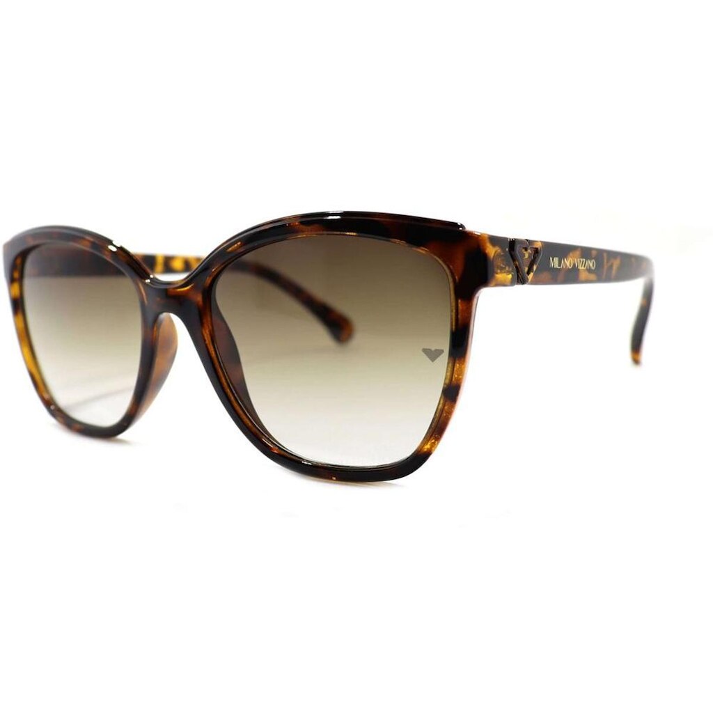 Óculos de Sol Milano Vizzano Ouro 200S C100 Marrom Feminino - Marrom - Feminino - Único