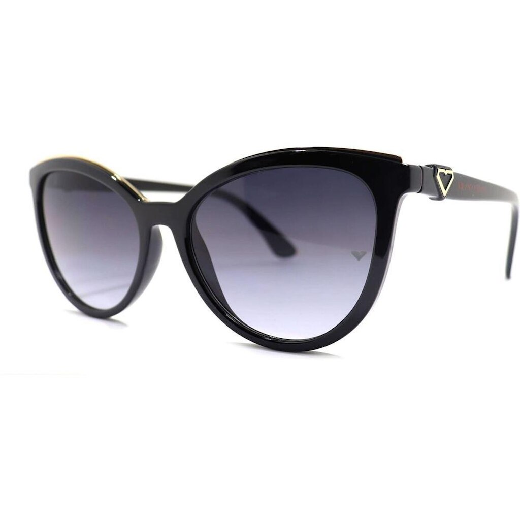 Óculos de Sol Milano Vizzano Ouro 201S C300 Preto Feminino - Preto - Feminino - Único