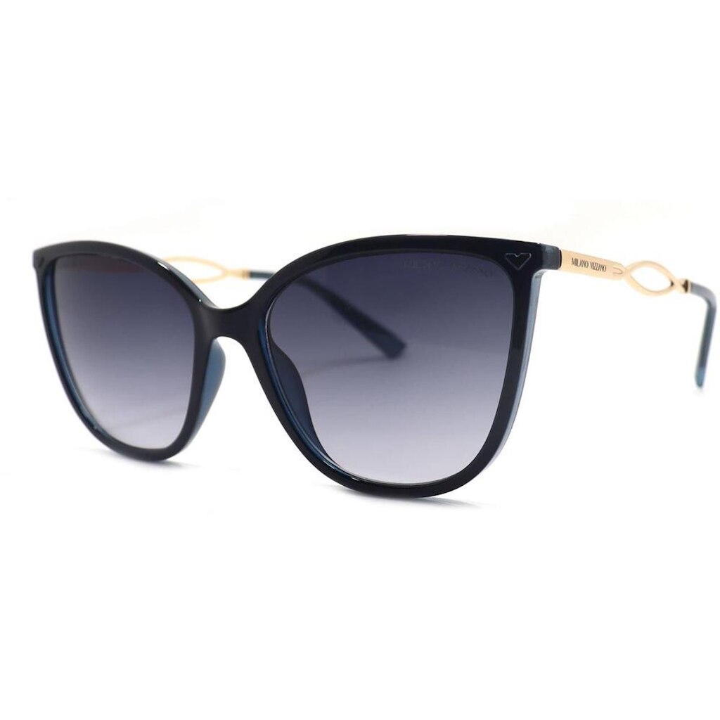 Óculos de Sol Milano Vizzano Ouro 236SL C100 Preto Feminino - Preto - Feminino - Único