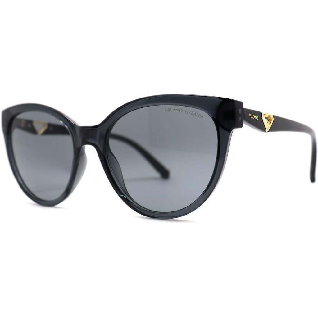 Óculos de Sol Milano Vizzano Ouro 293SL C100 Preto Feminino - Preto - Feminino - Único