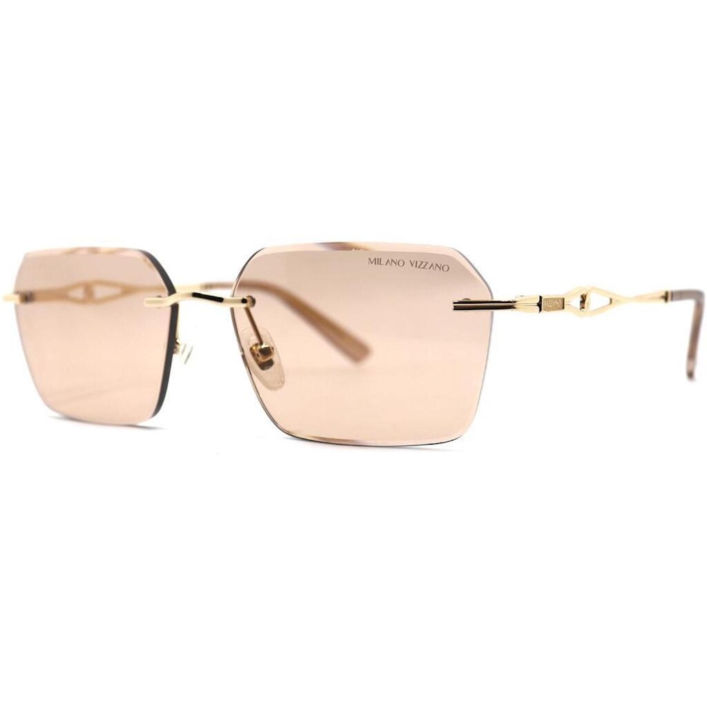 Óculos de Sol Milano Vizzano Ouro 304SL C100 Dourado Feminin - Dourado - Feminino - Único
