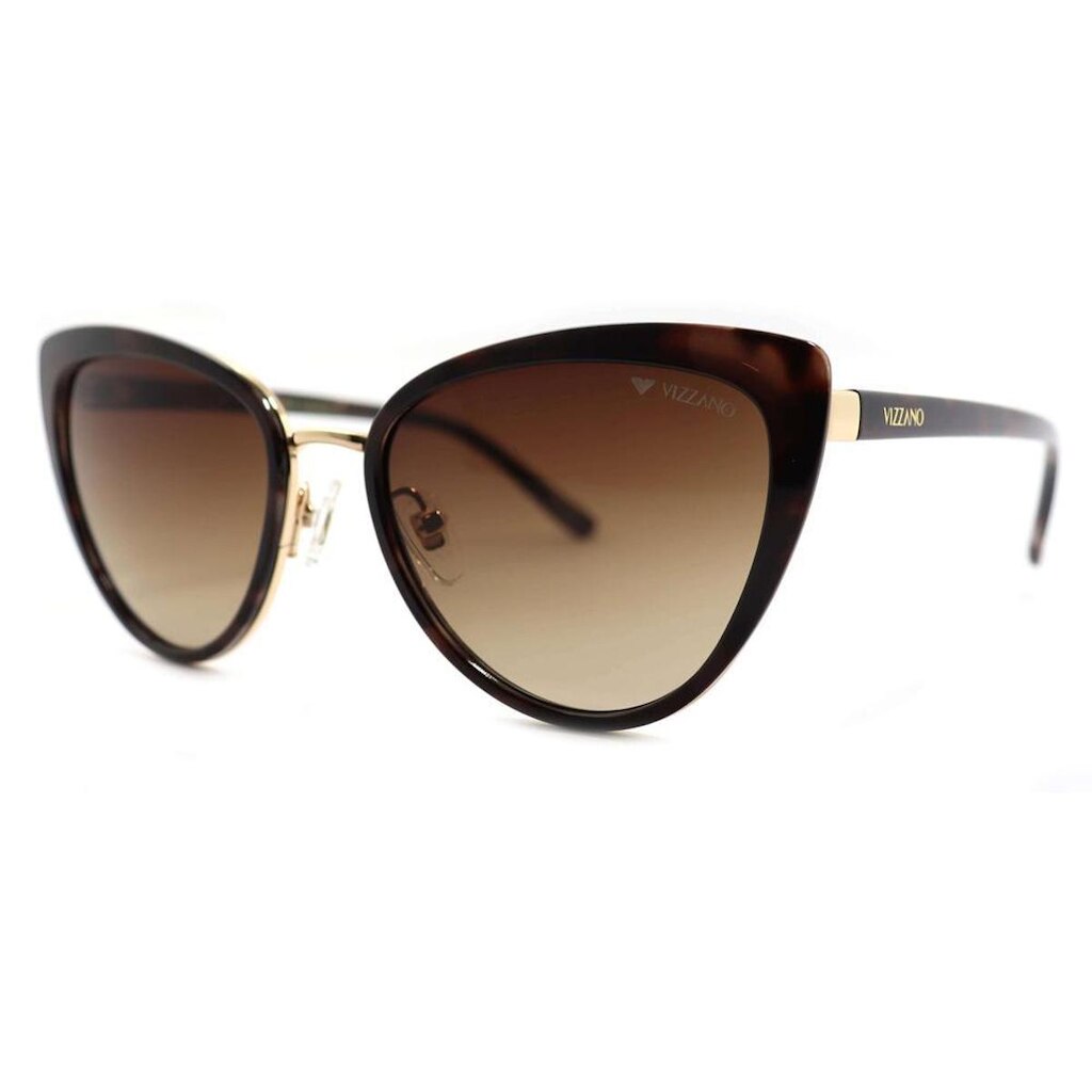 Óculos de Sol Milano Vizzano Ouro 9S AV123 Marrom Feminino - Marrom - Feminino - Único