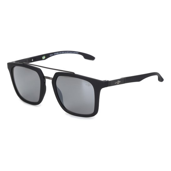 Óculos de Sol Mormaii Oahu Masculino M0086A1409 - Preto+Prata