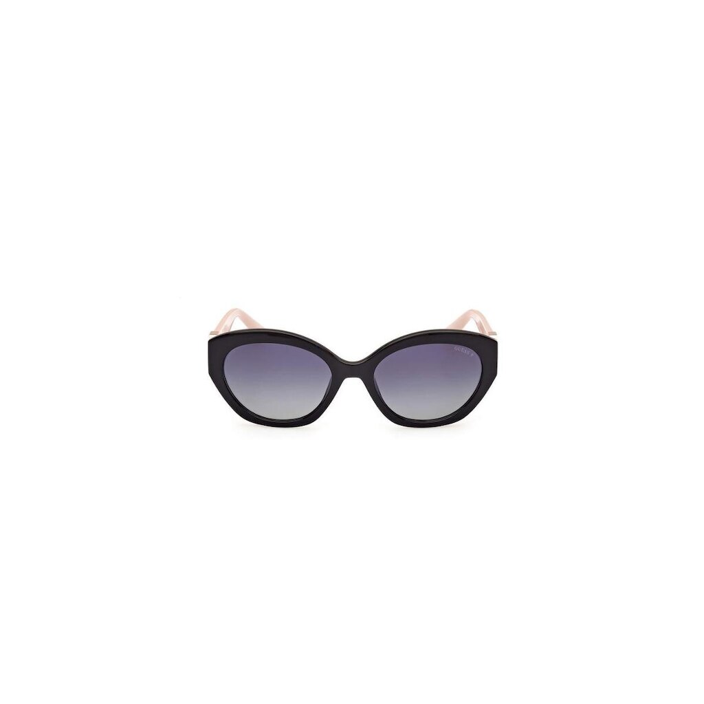 Óculos de Sol Oval Fumê Preto e Rosa Claro