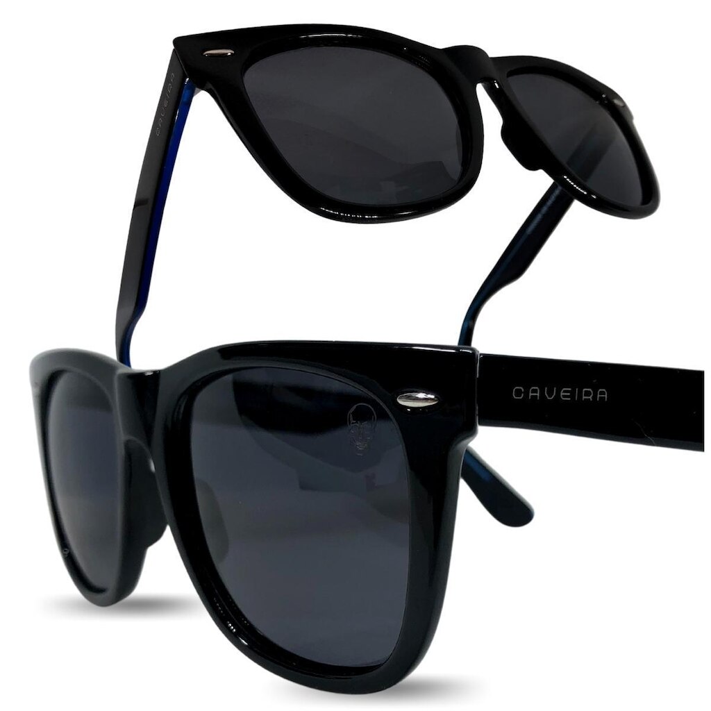 Óculos de Sol Polarizado Estilo Way Caveira Sunglass