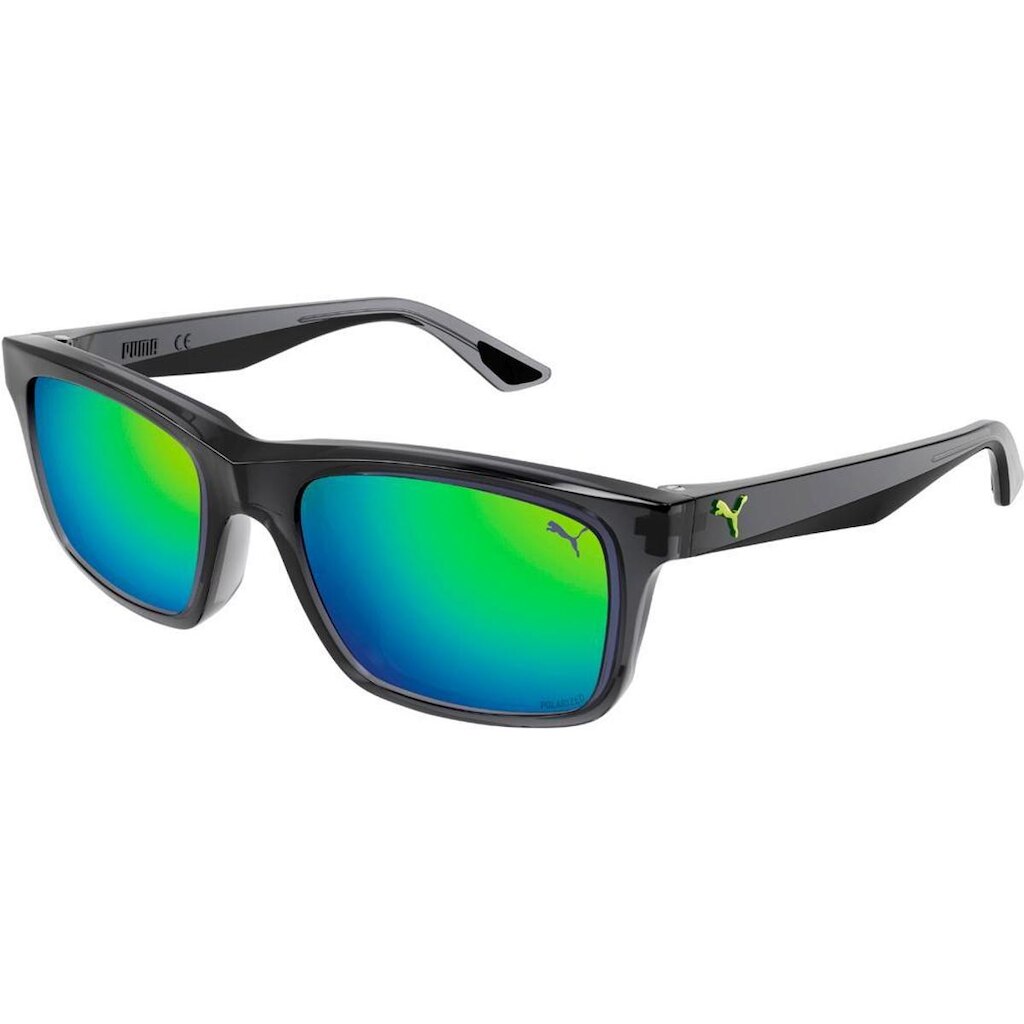 Óculos de Sol Puma PU0402S 003 Polarizado Preto Masculino - Preto - Masculino - Único