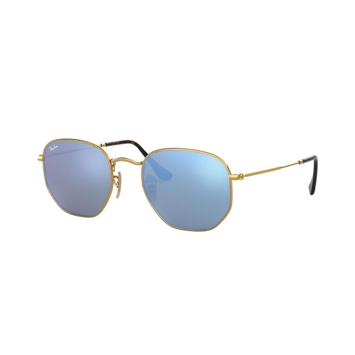 Óculos de Sol Ray-Ban 0RB3548NL-HEXAGONAL Feminino - Ouro Menor preço em Óculos de Sol Ray-Ban 0RB3548NL-HEXAGONAL Feminino - Ouro