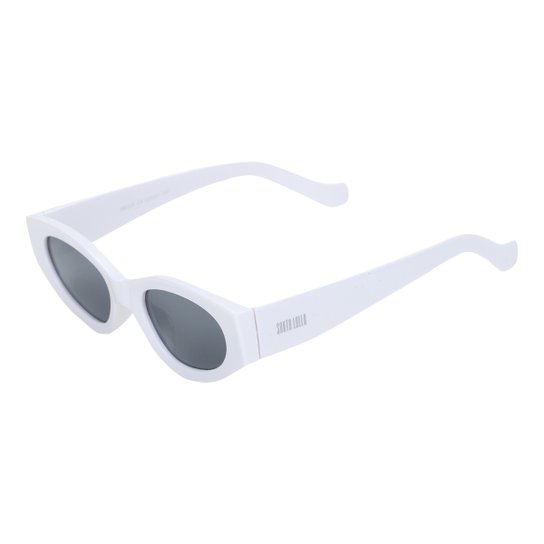 Óculos de Sol Santa Lolla Retrô MG1184 Feminino - Branco+Preto